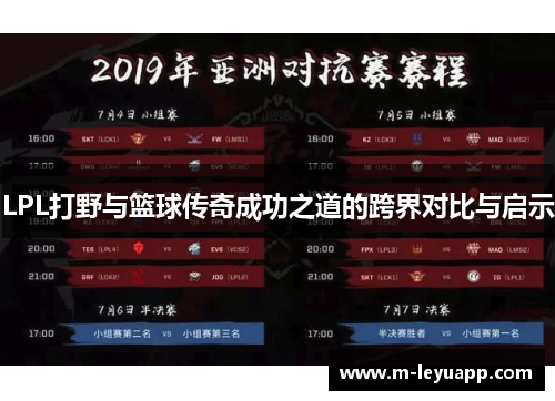 LPL打野与篮球传奇成功之道的跨界对比与启示