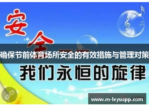 确保节前体育场所安全的有效措施与管理对策